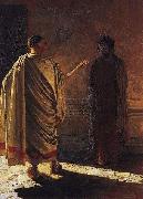 Nikolai Ge Quod Est Veritas Christ and Pilate Sweden oil painting artist